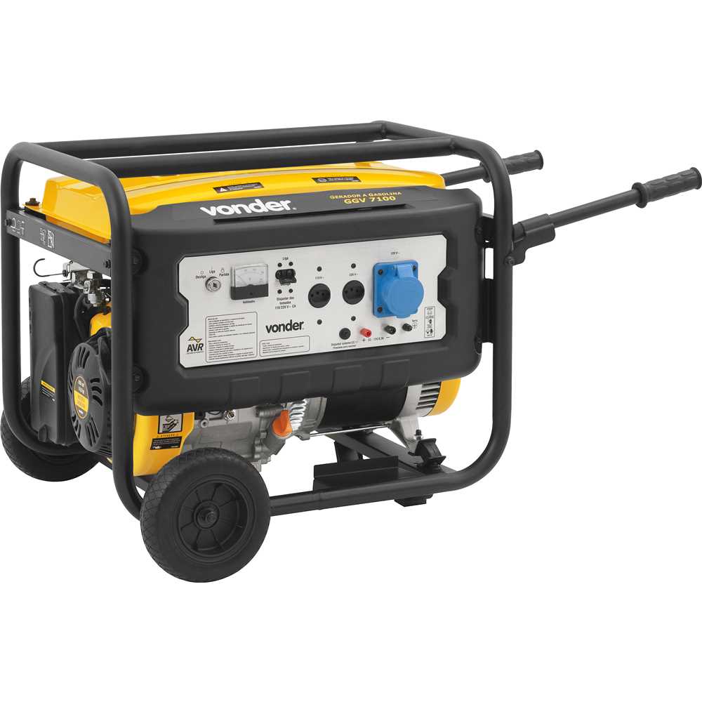 Gerador a gasolina 7.100 W, 110 V~/220 V~, GGV 7100, VONDER